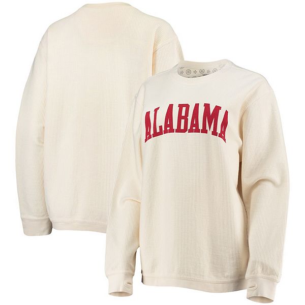 Women's Pressbox White Alabama Crimson Tide Comfy Cord Vintage