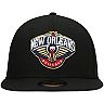 Men's New Era Black New Orleans Pelicans Team Color Pop 9FIFTY Snapback Hat