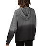Women's Touch Heathered Gray/Black New Orleans Saints Superstar Dip-Dye Pullover Hoodie
