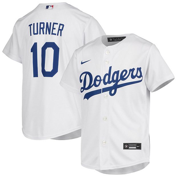 Youth Nike Justin Turner White Los Angeles Dodgers Home Replica