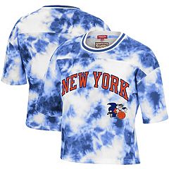 Women's Pro Standard Black New York Knicks Washed Neon Cropped Boxy T-Shirt Size: Extra Large
