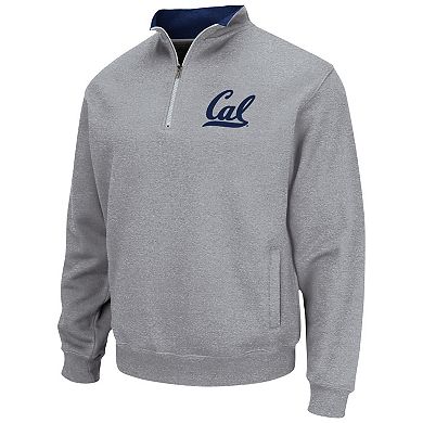 Men's Colosseum Heathered Gray Cal Bears Tortugas Team Logo Quarter-Zip Jacket