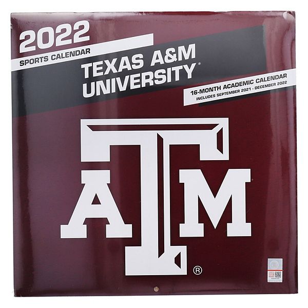 Tamu Calendar Fall 2022 Texas A&M Aggies 2022 Wall Calendar