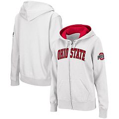 Women's Colosseum Scarlet Ohio State Buckeyes Tunic Pullover Hoodie