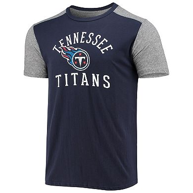 Men's Majestic Threads Navy/Gray Tennessee Titans Field Goal Slub T-Shirt