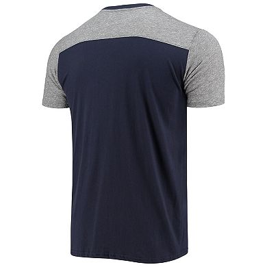 Men's Majestic Threads Navy/Gray Tennessee Titans Field Goal Slub T-Shirt