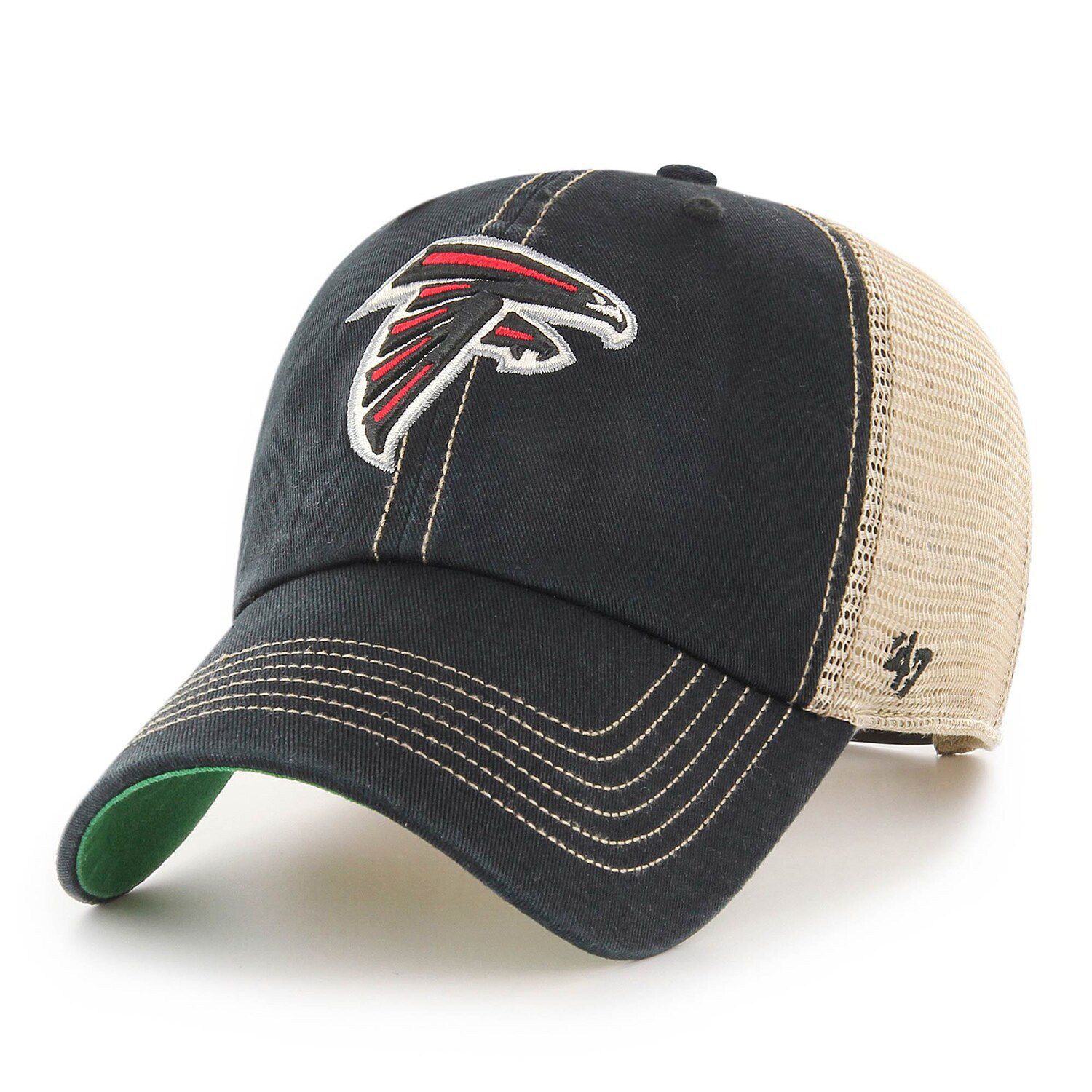 Men's '47 Red/White Atlanta Falcons Morgantown Trucker Clean Up