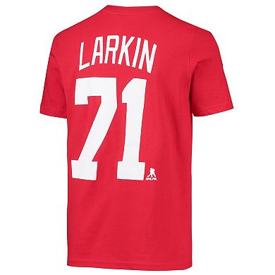 Youth Dylan Larkin Red Detroit Red Wings Captain Name & Number T-Shirt