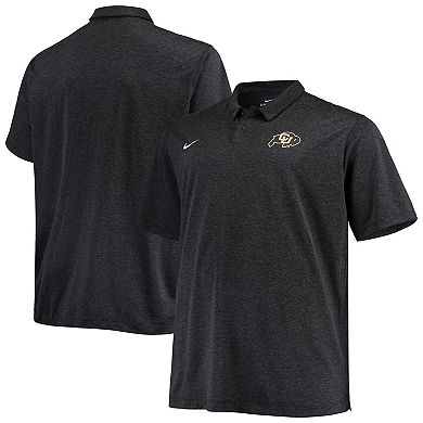 Men's Nike Heathered Black Colorado Buffaloes Big & Tall Performance Polo