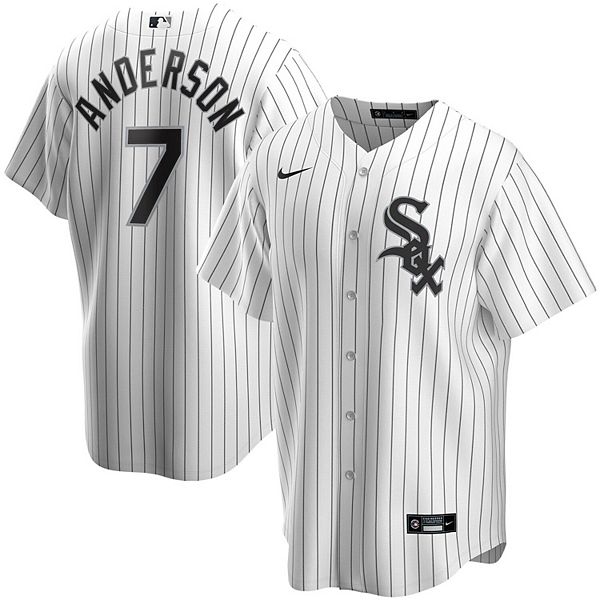 Tim Anderson Chicago White Sox Nike Home White Cooperstown Replica Jersey