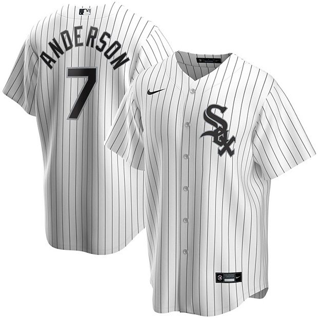 Nike Men's Chicago White Sox Tim Anderson Home White Replica Player Name Jersey