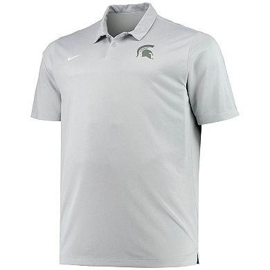 Men's Nike Heathered Gray Michigan State Spartans Big & Tall Performance Polo