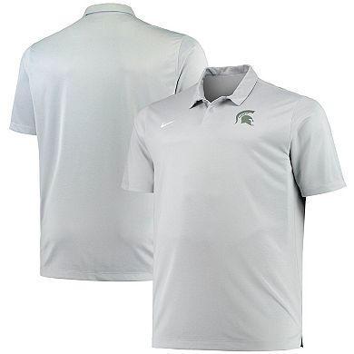 Men's Nike Heathered Gray Michigan State Spartans Big & Tall Performance Polo