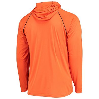 Men's Starter Orange Denver Broncos Hoodie Raglan Long Sleeve T-Shirt