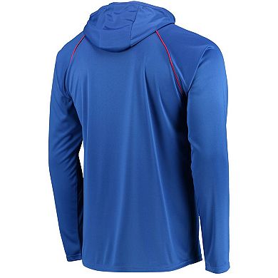 Men's Starter Royal Buffalo Bills Raglan Long Sleeve Hoodie T-Shirt