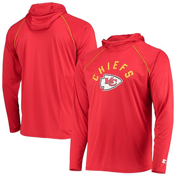 Youth Kansas City Chiefs Red Play Action Raglan Pullover Hoodie