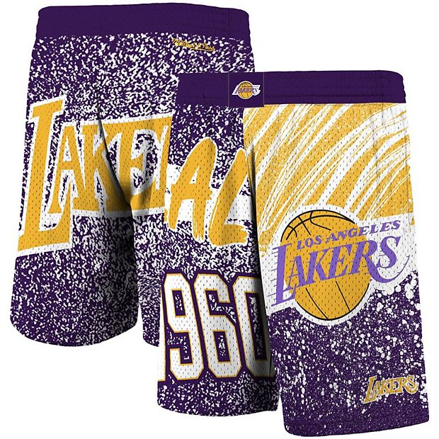 Men's Mitchell & Ness Gold/Purple Los Angeles Lakers Hardwood