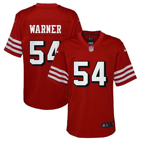Youth Nike Fred Warner Scarlet San Francisco 49ers Alternate Game Jersey