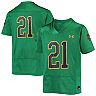 Youth Under Armour #21 Green Notre Dame Fighting Irish Replica Football Jersey