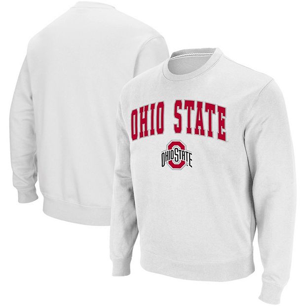 Men's Colosseum White Ohio State Buckeyes Team Arch & Logo Tackle