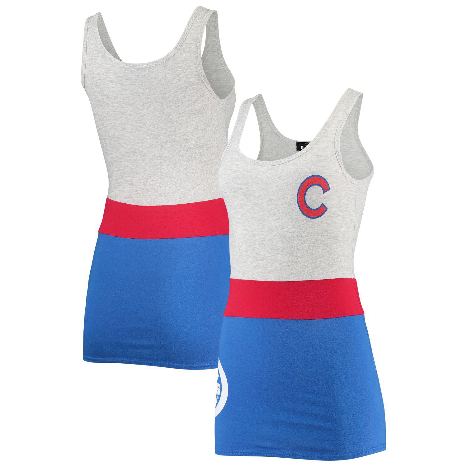 Chicago Cubs Lusso Women's Nadine Halter Tank Top - White