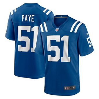 Men's Nike Kwity Paye Royal Indianapolis Colts 2021 NFL Draft First Round Pick Game Jersey