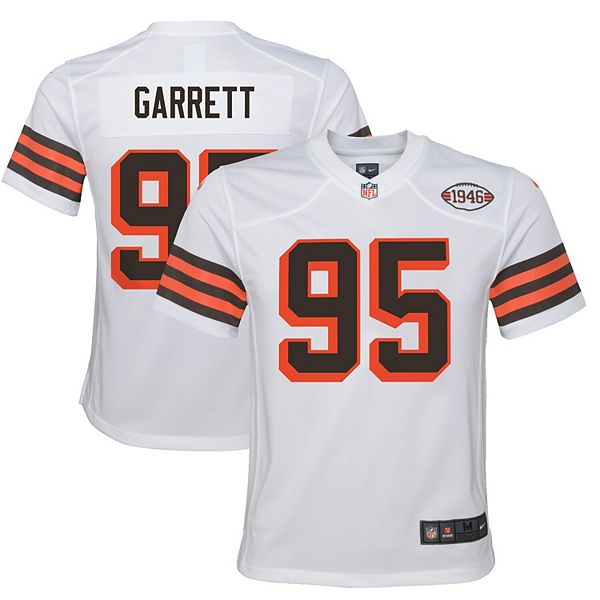 Myles Garrett Cleveland Browns Game-Used #95 White Jersey vs