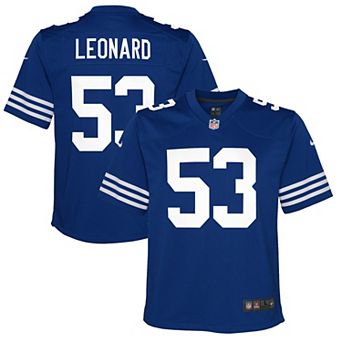 Youth Nike Shaquille Leonard Royal Indianapolis Colts Game Jersey