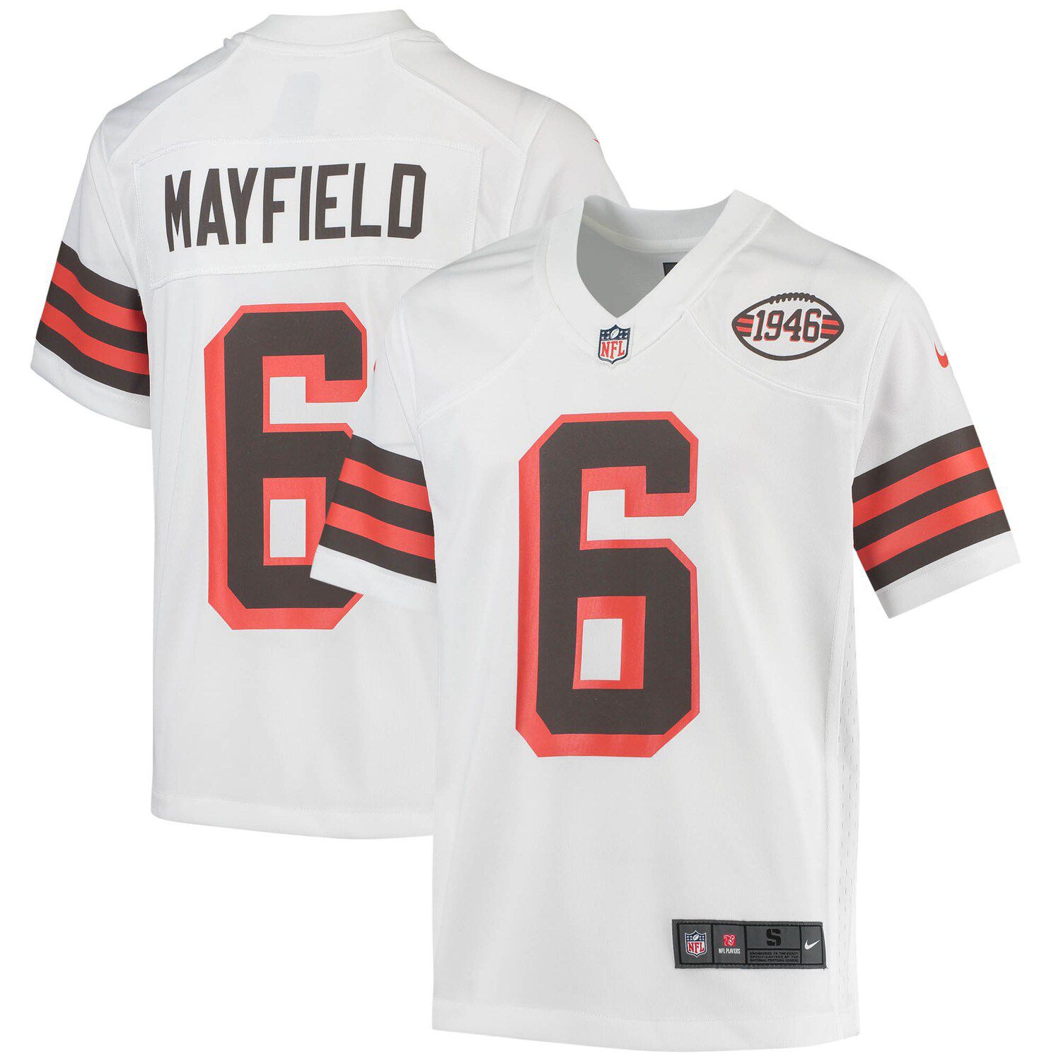 Youth Nike Baker Mayfield Brown Cleveland Browns Game Player Jersey