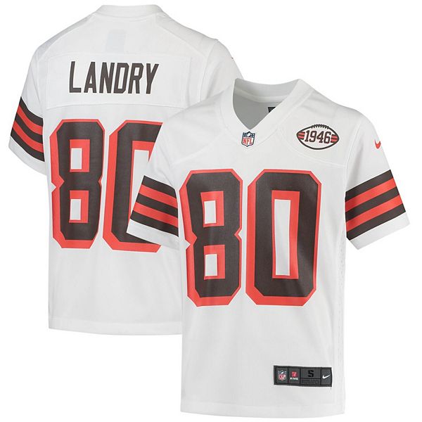 2017 Cleveland Browns Jarvis Landry #80 Game Used White Practice Jersey 46  089