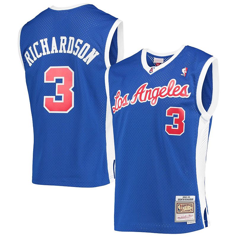 Mens Mitchell & Ness Quentin Richardson Royal LA Clippers 2002-03 Hardwood
