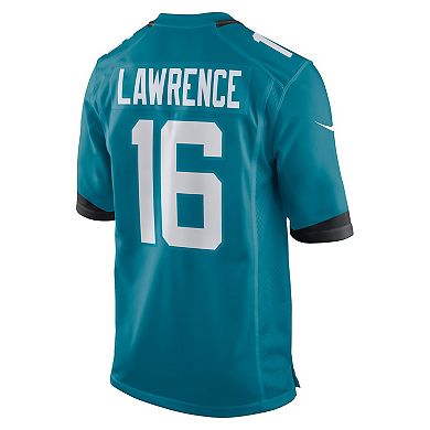 Men's Nike Trevor Lawrence Teal Jacksonville Jaguars 2021 NFL Draft First Round Pick Game Jersey