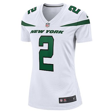 Men's Nike Zach Wilson White New York Jets 2021 NFL Draft First Round Pick  Game Jersey