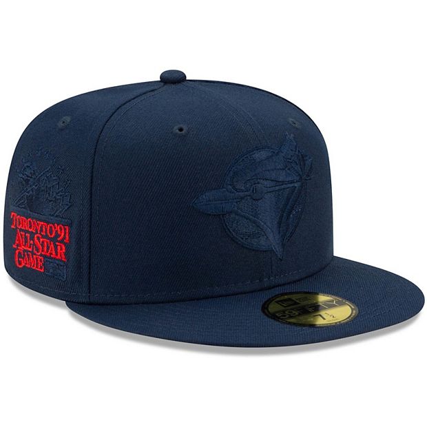 Lids Toronto Blue Jays New Era Navy Undervisor 59FIFTY Fitted Hat - Gray/Red