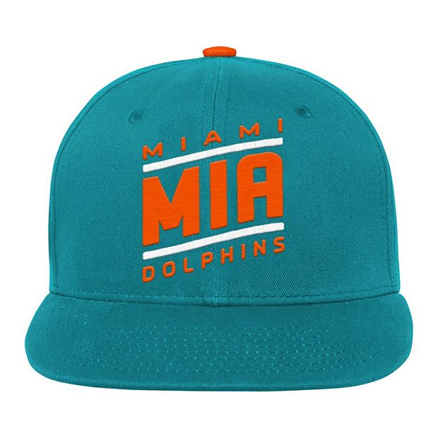 Preschool Aqua Miami Dolphins Team Code Snapback Hat