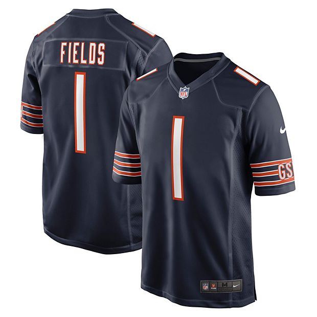 Youth Nike Justin Fields Navy Chicago Bears 2021 NFL Draft First Round Pick  Game Jersey