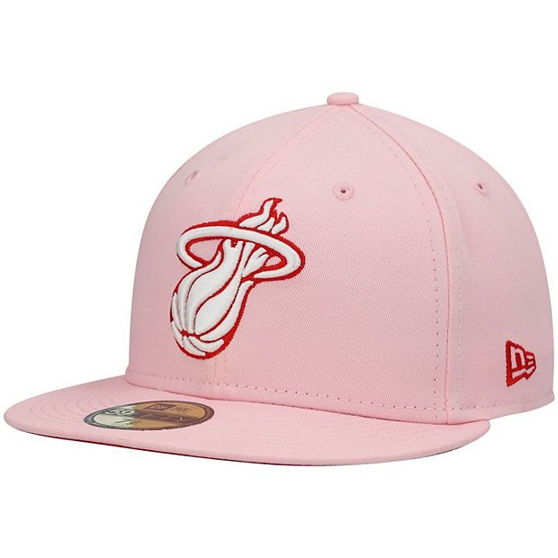 Miami Heat New Era 59FIFTY Fitted Hat - White