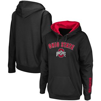Women's Black Ohio State Buckeyes Arch & Logo 1 Pullover Hoodie