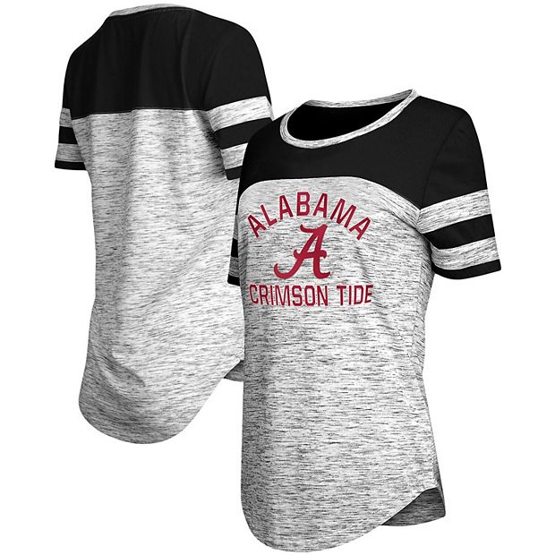 Women's Alabama Crimson Tide Plus Size Stripe Raglan Notch