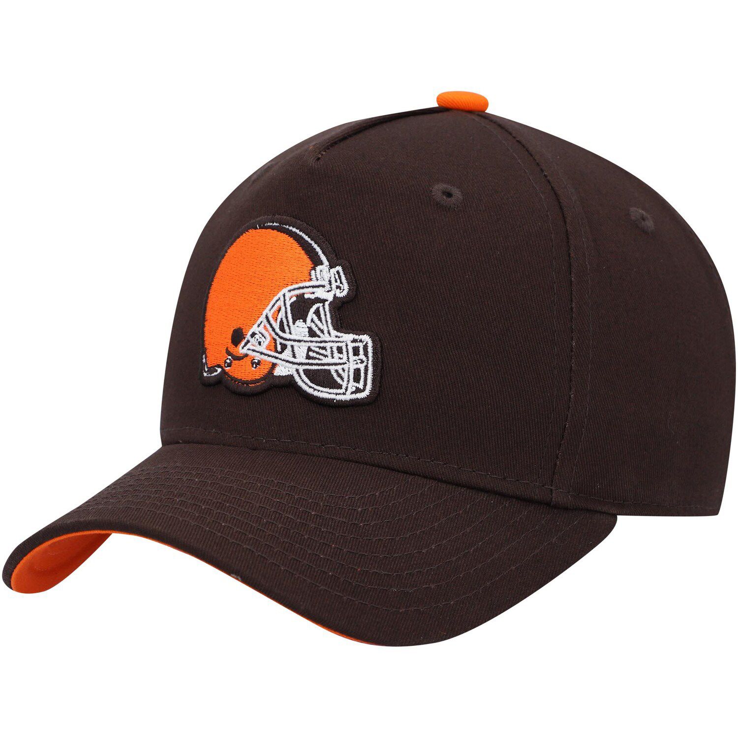 Youth Brown Cleveland Browns Core Lockup Snapback Hat