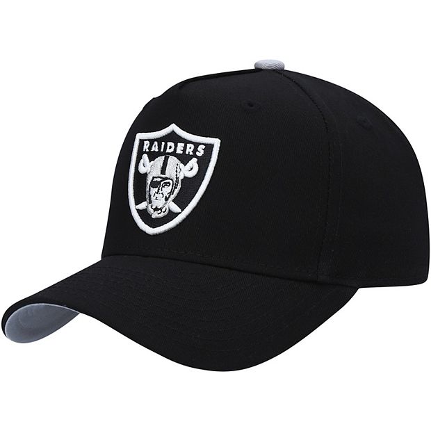 Youth Black Las Vegas Raiders Pre-Curved Snapback Hat