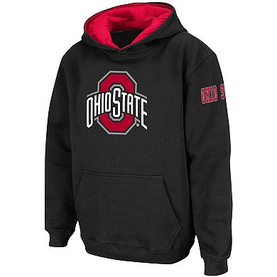 Youth Black Ohio State Buckeyes Big Logo Pullover Hoodie