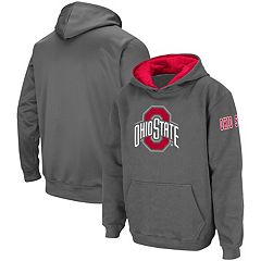 Men's Colosseum Red Louisville Cardinals Slash Stack 2.0 Pullover Hoodie Size: 3XL