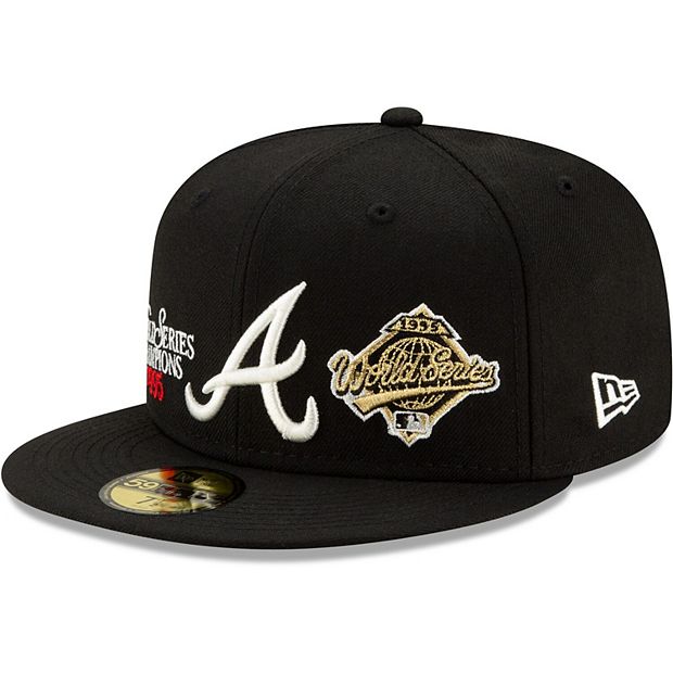 Men's New Era Black Atlanta Braves 1995 World Series Champions 59FIFTY  Fitted Hat