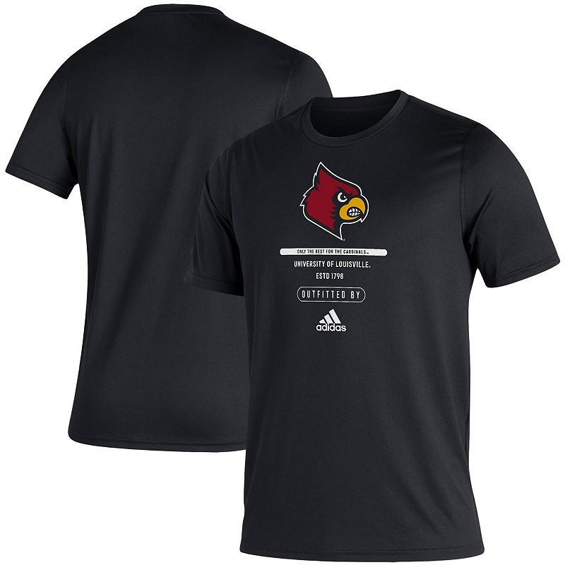 Mens adidas Black Louisville Cardinals Sideline Locker Tag Creator AEROREA