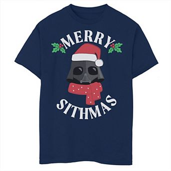 Boys 8-20 Star Wars Christmas Darth Vader Merry Sithmas Graphic Tee