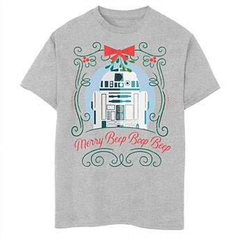 Boys 8-20 Star Wars R2-D2 Merry Beep Boop Beep Graphic Tee