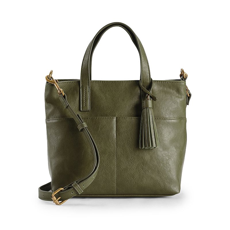 Sonoma Goods For Life® Mini Pocket Tote Bag, Fivian Green