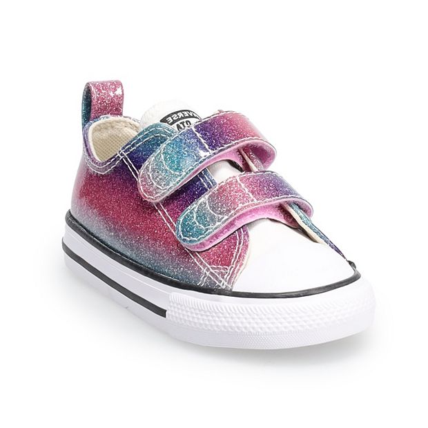 KIDS SIZE Handpainted and Washable Glitter/sparkle Converse Chuck Taylors 