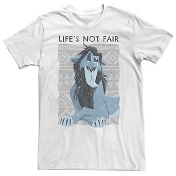 Big & Tall Disney The Lion King Scar Life's Not Fair Tee